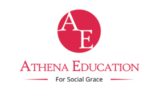 Logo of Athena_Education, a global organization using Orison ERP school management software